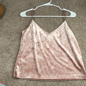 Velvet tank top